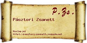 Pásztori Zsanett névjegykártya